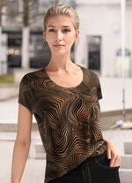 Shirt mit &uuml;berschnittener Schulterpartie 