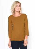 Pullover mit Modal OCKER