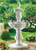 Au&szlig;enbrunnen aus echtem Steinguss 