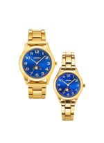 Quartz-Partneruhr von Pools mit Mondphasen 