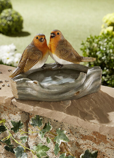 Vogeltränke aus Polyresin 