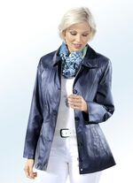 Jacke mit Rei&szlig;verschluss unter der Knopfleiste 