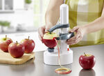 Elektrischer Obst- und Gem&uuml;sesch&auml;ler mit Edelstahl-Klingeneins&auml;tzen 