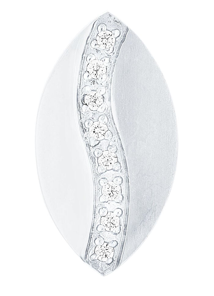 Schicke Ohrstecker mit synth. Zirkonia 