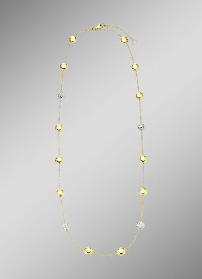 Wunderschöne Anker-Halskette in Bicolor 