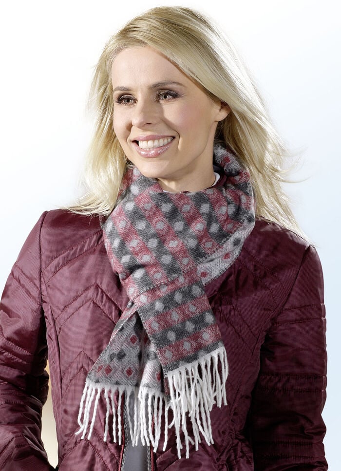 Schal mit Rautendessin 