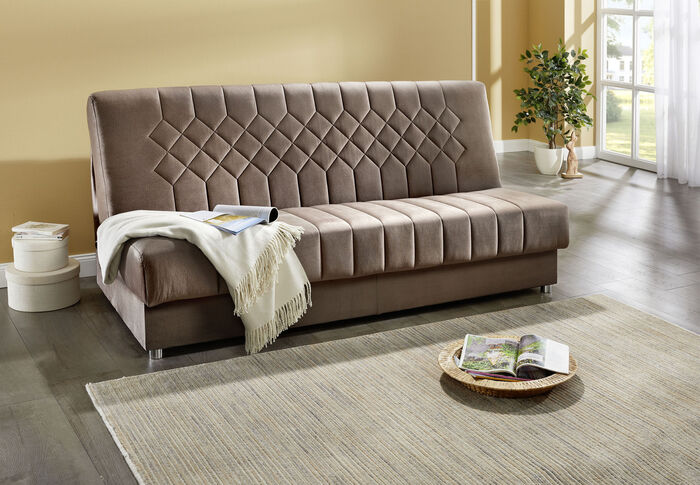Klick-Klack-Schlafsofa mit Bettkasten 
