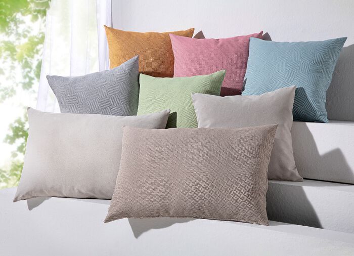 Hochwertige, jacquard-gewebte Kissenbez&uuml;ge AQUA