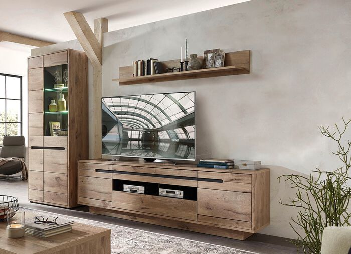 Wohnwand mit LED-Beleuchtung WILDEICHE