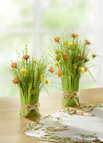 Fr&uuml;hlingsstrau&szlig; in nat&uuml;rlichen Farben GR&Uuml;N-ORANGE-GELB