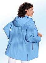 Funktionsjacke in 2 Farben mit schrägen Ärmelabschlüssen HELLBLAU