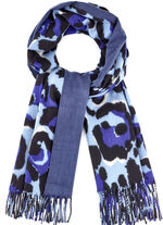 Schal mit Raubtierfell-Dessin 