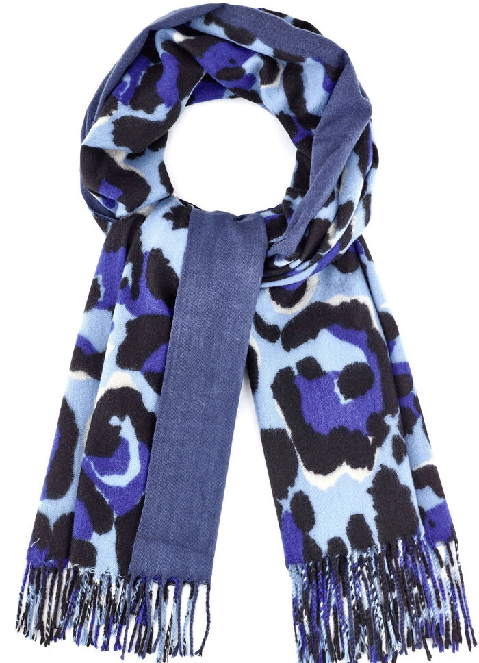 Schal mit Raubtierfell-Dessin 