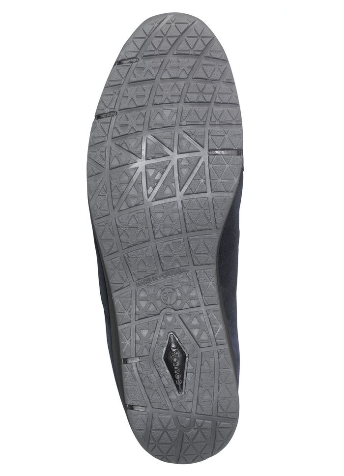 Schnür-Bootie mit praktischem Seiteneißverschluss BLAU-GRAU