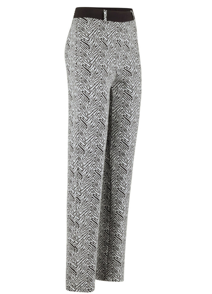 Hose in angesagter Tierfell-Dessinierung GRAU-SCHWARZ