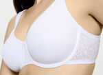 Triumph-Comfort Minimizer-Bügel-BH mit elastischer Tüllstickereispitze WEISS