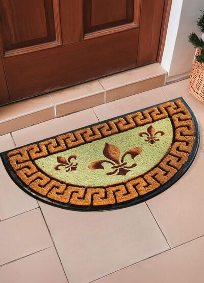 Fußmatte mit Lilien-Motiv 