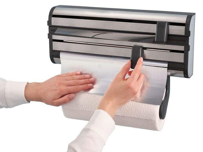 Leifheit Wandrollenhalter aus hochwertigem Edelstahl, rostfrei 