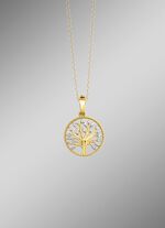 Lebensbaum-Anh&auml;nger mit 21 Brillanten 