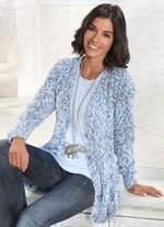 Strickjacke aus kuscheligem Flauschgarn 