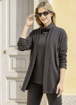 Shirtjacke in lässiger Form ANTHRAZIT MELIERT