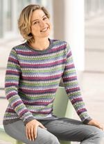 Pullover in Streifendessin 