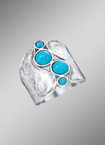 Interessanter Damenring mit Türkis 