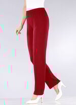 Hose mit edlem Glanz in Extra-Kurzgr&ouml;&szlig;en ROT