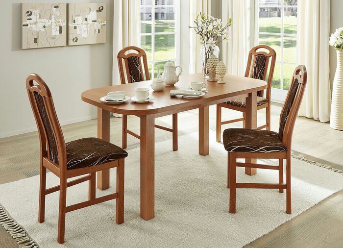 Essgruppe, 5-teilig ERLE-BRAUN