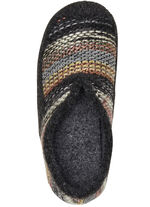 Laurina, bequeme Damen-Hausschuhe, Weite G, mit herausnehmbarem Fußbett ANTHRAZIT-BUNT