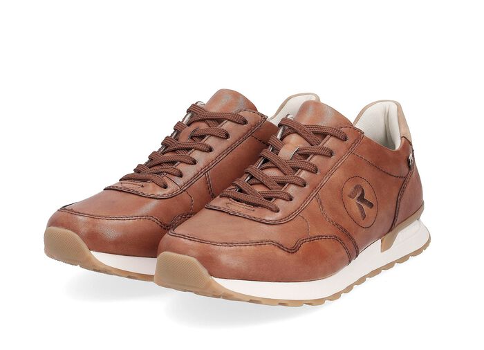 Sneaker aus Nappaleder COGNAC