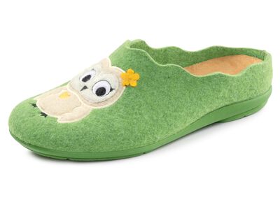 Laurina, klassiche Damen-Hausschuhe, mit herausnehmbarem Fu&szlig;bett 