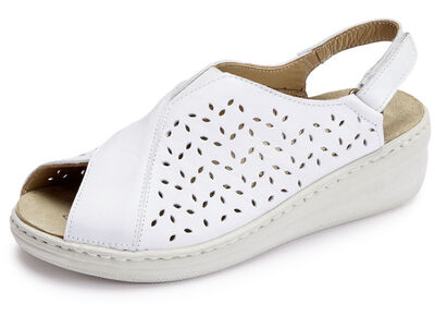 Gemini Sandale aus luftig perforiertem Rind-Nappaleder 