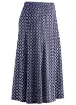 Tragangenehmer Bahnenrock  MARINE-WEISS-BLAU