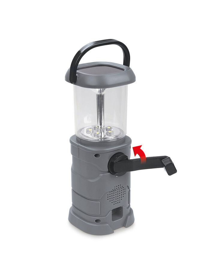 Solar-Leuchte mit integriertem FM-Radio 