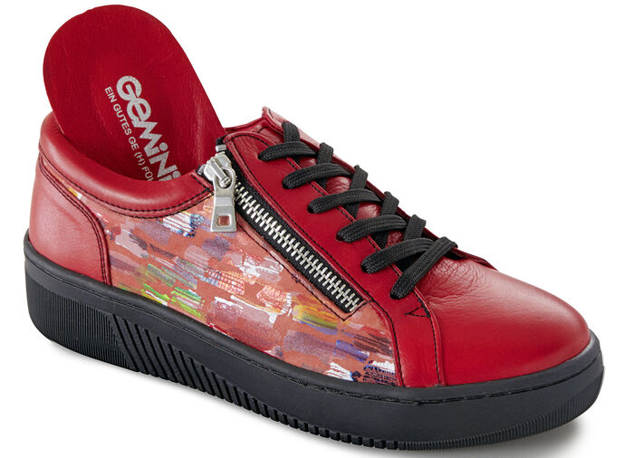 Gemini Schn&uuml;rschuh mit modernem Aufdruck ROT