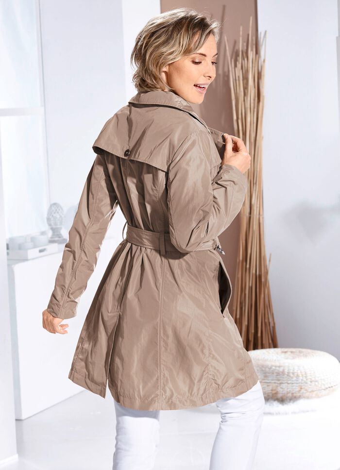 Funktions-Trenchcoat mit G&uuml;rtel 