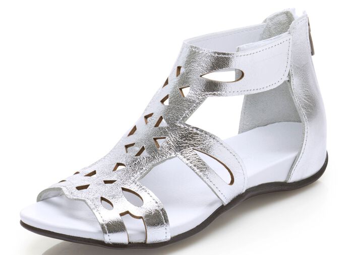 Andrea Conti, modische Damen-Sandalen, aus Leder 