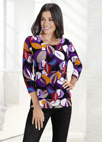 Shirt mit 3/4-langen Ärmeln 