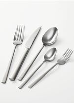 Teilsatiniertes Menübesteck aus Edelstahl 