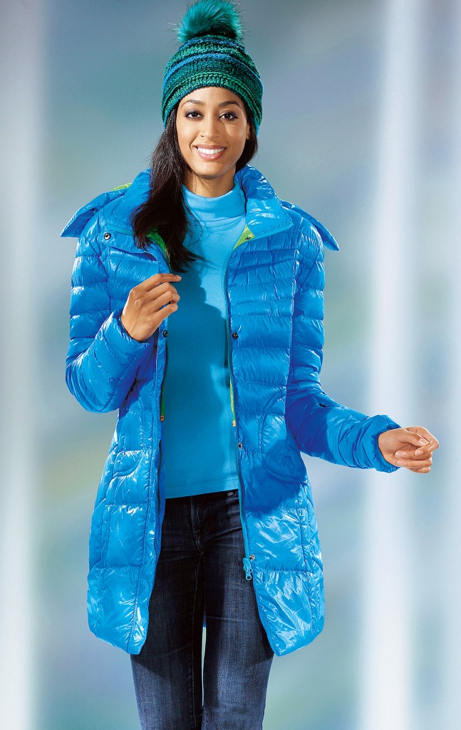 DEPROC Funktions-Longjacke mit 2-Wege-Zipper - Gute Kleidung gegen schlechtes Wetter – Mollig warme Modetipps bei kaltem Schmuddel-Wetter
