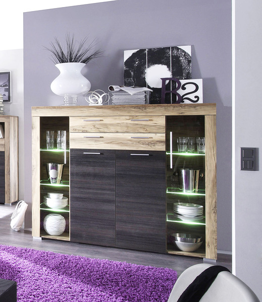 Highboard mit LED-Beleuchtung - Moderne Wohnideen