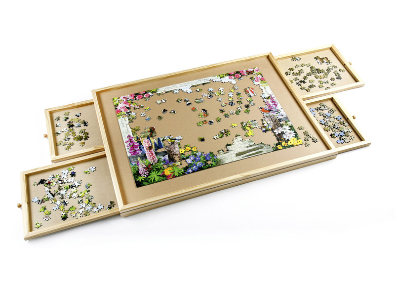 Puzzle-Tisch mit 4 praktischen Schubladen - Tipps für Zuhause