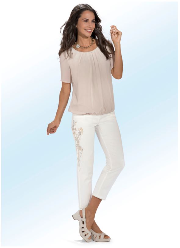 Edel-Jeans mit funkelnden Pailetten