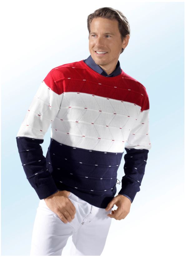 Ein modisches Highlight ist dieser sportive Pullover