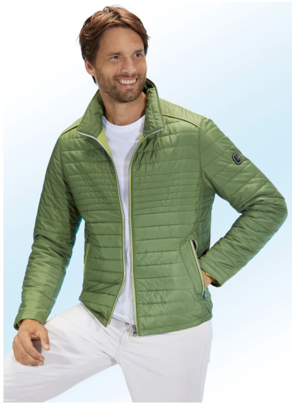 "Gate One"-Steppblouson mit Kontrastpaspeln
