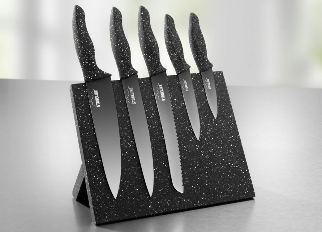 Stoneline® Messerblock, 6-teilig, mit Magnetfeld