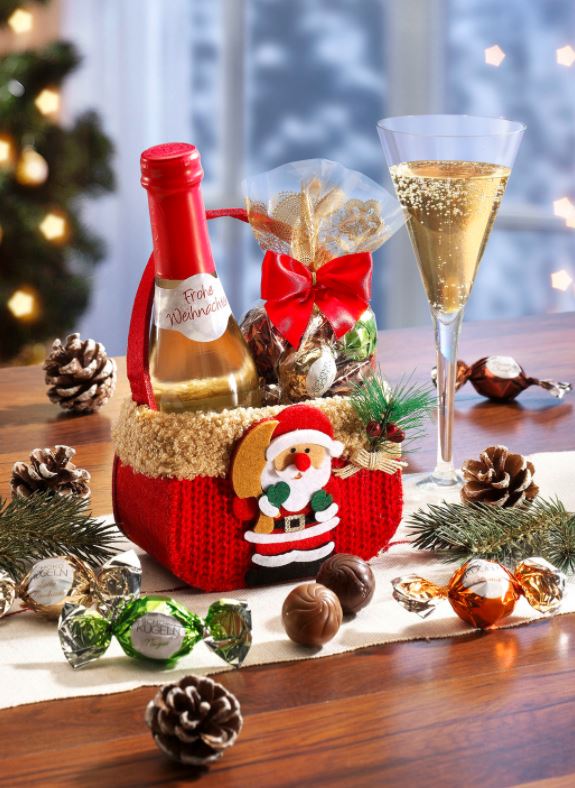 Weihnachtspräsent-Täschchen aus Filz