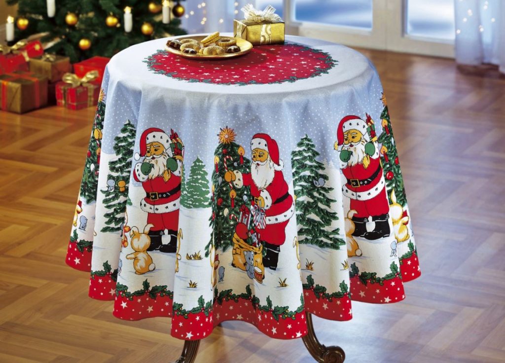 Weihnachtliche Tischdecke