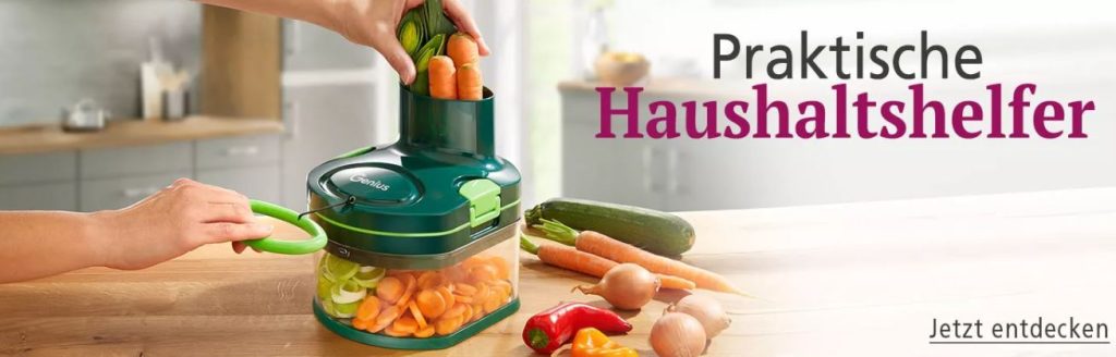Genius Nicer Dicer Pegasus zum Reiben und Schneiden ganz ohne Strom